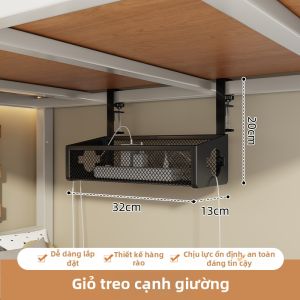 WUBUWEI | Tổ Chứa Đồ Bàn Đầu Giường Có Khe Cắm Sạc