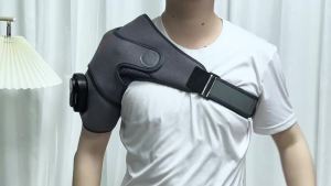 foreverlily | Shoulder Massager With Remote Control Vibration Massage Shoulder Pad Hot Compression Shoulder Heating Muscle Relaxation Pad