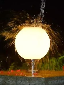 SOLAR LED IP65 WATERPROOF GARDEN LIGHTS PILLAR LIGHT Solar Led Outdoor Light Round Ball Stainless Steel Solar Post Lamp