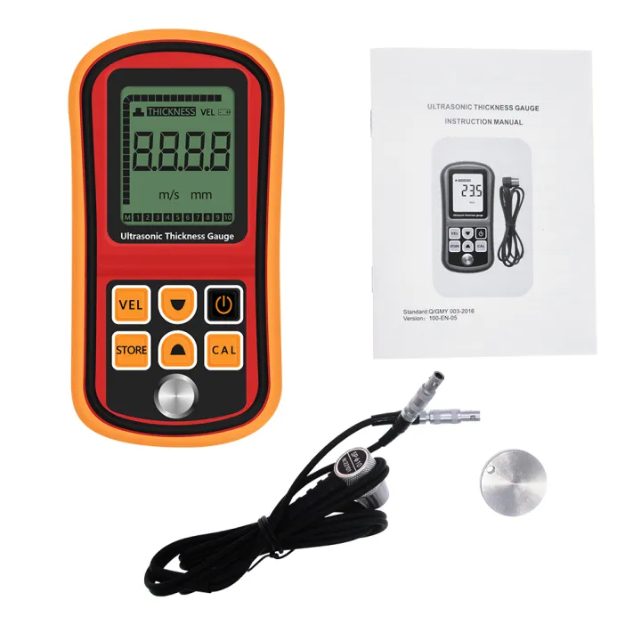 Metaaldiktetester Mini Sterke Meting Nat Mm Gm100 Digitale Ultrasone Diktemeter 1,2‑225 Mm Staalbreedtetestmonitor