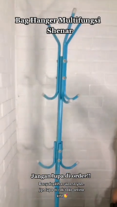 Rak Tas Gantungan Berdiri 9 Hook Gantungan Topi dan Baju Gantungan Baju Stand Hanger Gantungan Baju Coat Rack Gantungan Tas aesthetic