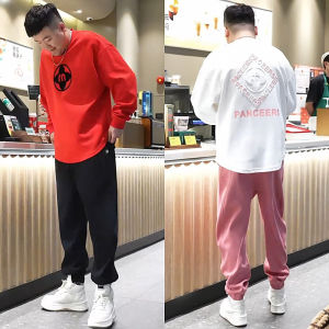 Spring Autumn New Heavyweight Long Sleeve round Neck Sweatshirt Mens Fashionable Versatile Loose Lunar Year Couples Top