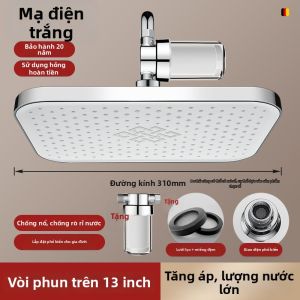 Bộ Đầu Vòi Hoa Sen Áp Suất Cao Kích Thước Lớn