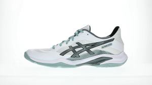 ASICS Men BLADE FF 2 Indoor Court Shoes in White/Ocean Haze
