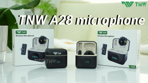 TNW A28 Wireless Lavalier Microphone Magnetic Button Noise-Cancelling Recording Live Streaming Vlogging