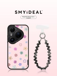 Smyideal | Magnetic Non-Collision Pink Flower Phone Case