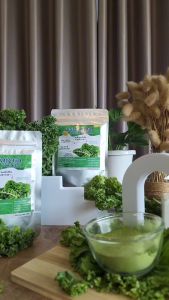 ผงผักเคล ราชินีผักใบเขียว มีอย.ขนาด100กรัม