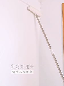 24 ซม. Sticky Hair 10 แผ่นกระดาษเหนียวสามารถเปลี่ยนลูกกลิ้งทำความสะอาดแบบดึงกลับได้