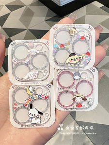 Full Coverage Cartoon Lens Film for iPhone 16/17 pro Max Apple 14/15 Rear Camera Protection Ring 14 plus Pachat Dog 13 Mini Scratch Resistant Cute Anti-Fall New Model