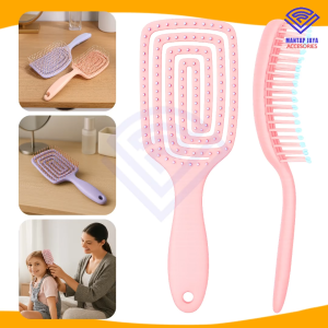 [COD] NANVAN NVN-AKSW03 SISIR PIJAT KULIT KEPALA ANTI KUSUT - PADDLE BRUSH MELENGKUNG ANTI RONTOK UNTUK RAMBUT LURUS & KERITING