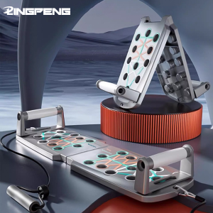 Portable Folding Push-Up Board Multi-Functional Anti-Slip Mat With Handle Home Fitness Exercise For Chest