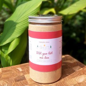 500 gr Bột Gạo Lứt Mè Đen Rang Củi nhà tự làm hỗ trợ gi.ảm cân hiệu quả  an toàn với sức khỏe giúp bạn luôn tràn đầy năng lượng