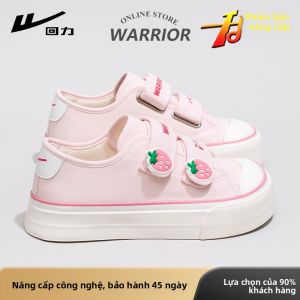 Giày vải nữ Warrior đế dày nhẹ thoáng khí thường ngày