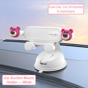 New Cartoon Car-mounted suction type support Phone Holder Strong Suction Cup Base Dashboard Windshield Mount Stand Case Bracket
