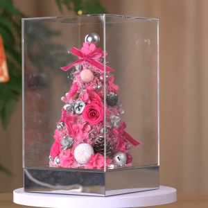 【Local Seller】Pink Christmas Tree Collection Table Decor Mini Preserved Christmas Tree Xmas Home Room Decor Gifts
