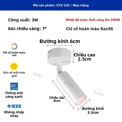 Đèn Tường LED Mini Spotlight Quang Phổ Toàn Diện