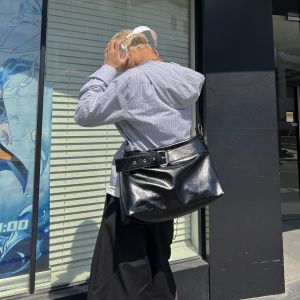 Large Capacity PU Leather Crossbody Bag