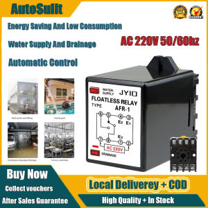 220V AC Floatless Level Switch Relay - Water Tank Liquid Level Sensor Control For Home & Industrial Pump | 50/60Hz Anti-Corrosion