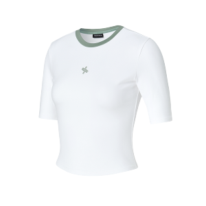 Yoga Sporty Color-block Fitted Short Sleeve T-shirt