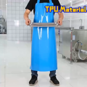 TPU WaterProof Apron Extra long Waterproof Double Sided Oilproof apron aprons Waterproof Oil-Proof Apron Labor Protection Kitchen Canteen Barbecue car wash PVC Leather Apron