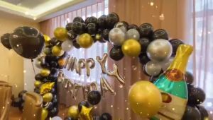 Zaman Now - Set Paket Balon Birthday Dekorasi / Dekorasi Balon Ulang Tahun / Set Paket Balon Ulang Tahun Fancy / Set Foil Balloon Simple