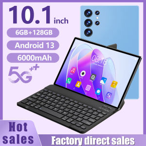 BDF | BDF-H39 New 4G Pad 10.1 Inch Tablets Octa Core 6GB+128GB ROM HD Display Double SIM Dual Cameras Tablet Pc with Keyboard Cover