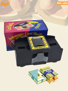 Automatic Card Shuffler 200 Texas Poker Chips Card Shufflers Machine for Casino Party Home Gaming Entertainment