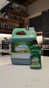 Patkins Antibacterial Dishwashing Liquid – Grease-Fighting Formula (1 Gallon)
