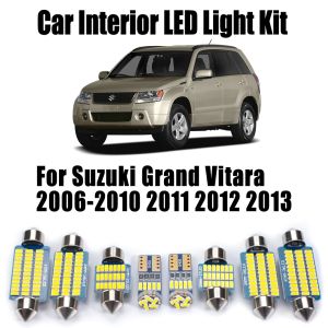 12Pcs Canbus For Suzuki Grand Vitara 2006- 2011 2012 2013 Car Accessories LED Interior Courtesy Light Map Dome Trunk Bulb Kit