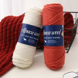 500g alpaca wool yarn coarse yarn hand woven to make warm and fashionable sweaters windbreakers jackets scarves hats yarn