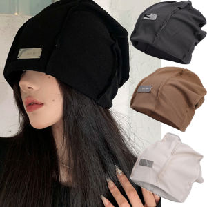 Autumn Winter Hats for Women Beanies Knitted Letter Hat Men Warm Solid Color Beanie Caps Cotton Pile of Pile Cap Bonnet Casual