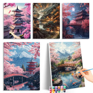 Oil Painting By Numbers Retro Attic Scenery DIY Number Drawing Canvas Pictures By Numbers Home Decor Large Size