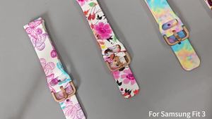 Pattern Strap for Huawei Watch Fit 4 5Pro 4 Universal Bracelet Silicone Floral Band for Huawei Fit 5 4 3 Print Sport Band Women