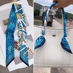 Double Layer Silk Ribbon Scarf Handbag Handle Shoulder Strap DIY Bag Strap Real Silk Ribbon for Youth Middle Age Elderly