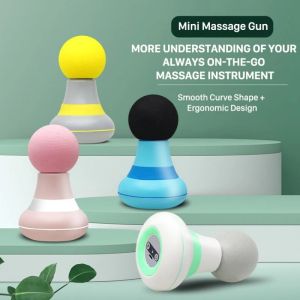 Mini Handheld Massage Gun Deep Tissue Electric Muscle Percussion Device Massage Machine for Travel Home Daily Relax