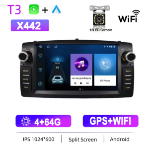 Car Radio Android13 For Toyota Corolla E120 2003-2013 BYD F3 Carplay Multimedia 7 Player 2Din Autoaudio BT WIFI Navigation GPS