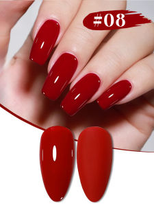 1-12pcs 15ml Autumn Nail Temperament Queen Red Gel Nail Polish UV LED Curing Holiday Womens Gift Nail Art Daily Supplies DIY