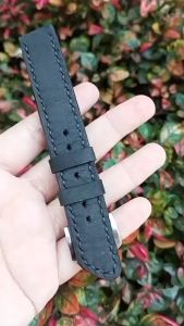 Tali Jam Kulit 18mm Crazy Horse Warna Hitam Garansi 1 tahun