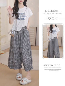 Shalldoer | Chandon Summer Floral Print Short Sleeve T-Shirt Wide Leg Pants Womens Two-Piece Set Elegant Casual Comfortable Breathable