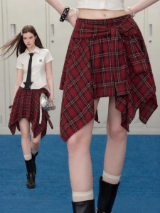Unifree | Elegant And Young Plaid Design Mix-and-match Skirt