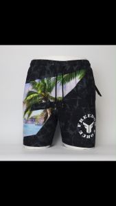 #D979 Mens Plain Summer Shorts Garterized Stretchable Waist High Quality Fashion FREEDOM FORCE
