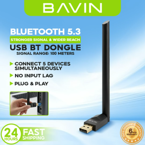BAVIN O111 USB Bluetooth Dongle Adapter Wireless 100m Range for Speaker/Laptop/Mouse/Keyboard/PC/Music Audio Receiver