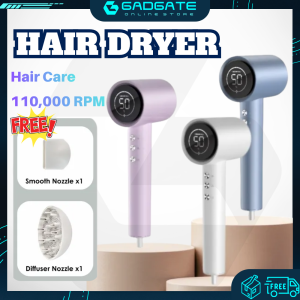 High Speed Portable Hair Dryer Fast Drying 1800W Salon Hair Care Ionic Tech Hair Blower Adjustable Wind Low Noise Travel Student Home