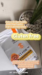 Nature bridge poodle adult dog food 1.5kg makanan anjing poodle dewasa