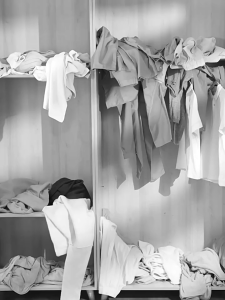 Hộp vải đựng quần áo giỏ lưu trữ khung thép 26L chất liệu vải không dệt/ vải Cation bảng đáy gỗ MDF gấp gọn TD58