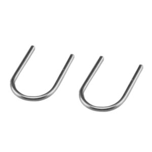 Jitai Hook Double-Headed Bone Stud 999 Sterling Silver Womens Anti-Allergic Anti-Drop U-Shaped Auricular Needle Ear-Caring