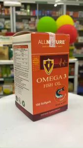 Omega 3 Fish Oil All Nature- Tăng cường thị lực giảm nguy cơ xơ vữa động mạch [Nhập khẩu Mỹ] lọ 100 viên