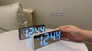 MOMO LED Luminous Multifunction Digital Alarm Clock Simplism Style USB/Battery Homeliving Clock 12/24H