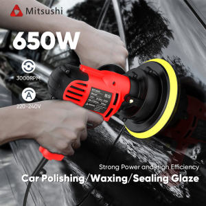 Mitsushi Car buffing machine Car Polishing Machine Waxing Waxer/Polisher 650W 220-240V 125mm Heavy Duty Car Polisher