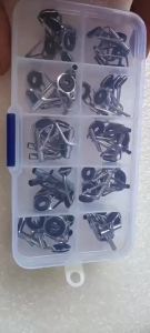 【QTG329】80pcs/Box size1-10# Fishing Rod Guide Tip Repair Kit Set DIY Eye Rings Fishing Rod Guide Fishing Tackle[T]【WQ】